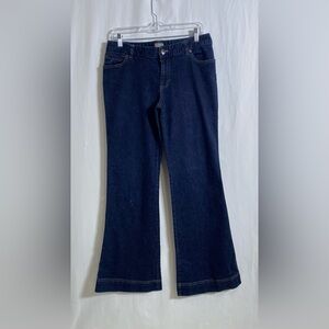 J. Jill Dark Blue Flare Jeans